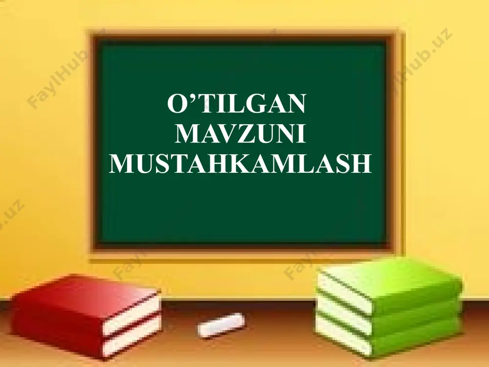 ak korbanat angidrid va boshqa gazlar bilan qoplangan. marsning sirti tosh va qumlardan iborat. sayyora harorati kunduzi +17c, kechasi -100c sovuq bo’ladi. 2 ta tabiiy yo’ldoshi bor. mars yupiter yupiter eng katta sayyora. quyosh atrofini 12 yilda 1 marta aylanib chiqadi. uning diametri yernikidan 11 marta katta. uning sirtida tog’ va chuqurliklar yo’q. sirti suyuq holatda bo’lib, vodorod va geliy suyuqliklaridan iborat. harorat -100c gacha bo’ladi. yupiterning tabiiy yo’ldoshi 67 ta. saturn ham ulkan sayyora hisoblanadi. u yupiterdan biroz kichikroq. quyosh atrofida 1 marta aylanib chiqishi uchun 30 yil kerak bo’ladi. saturn halqali sayyoradir. uning halqasi qattiq jismlar va changlardan iborat. sirti suyuq holatdagi gazlardan tashkil topgan. sirtidagi o’rtacha harorat -180c atrofida. 60 ta tabiiy yo’ldoshi bor. saturn uran uran sayyorasining diametri yernikidan 3 marta katta. lekin yerdan juda uzoqda bo’lgani uchun bu sayyorani ko’rib bo’lmaydi. quyosh atrofini 84 yilda 1 marta aylanib chiqadi. sayyora sirti muzlagan moddalardan iborat. sayyora …