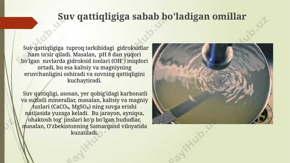 suvning qattiqligi va uni yumshatish usullari - Page 5