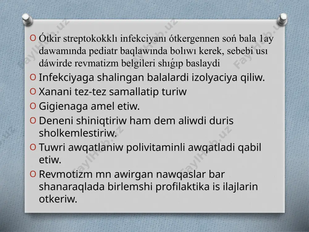revmotizmde birlemshi ham ekilemshi profilaktika is ilajlari - Page 5