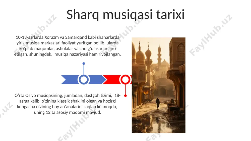 yotiga hissa qo'shdi. sharq san'atining jahon madaniyatiga ta'siri mashhur sharq bastakorlari 1930-yillardan boshlab buxoro va toshkentda faoliyat ko'rsatgan kompozitorlar xalq musiqasi elementlarini zamonaviy usulda qayta ishlashga katta e'tibor berishgan, yuzlab asarlar yaratilgan. xorazm viloyatidan bo'lgan bir qator bastakorlar 20 asr davomida 50 dan ortiq milliy cholg'ularni o'z asarlarida qo'llab, o'zbek musiqasining boyligini namoyish etganlar. mashhur sharq rassomlari 20-asrning o'rtalarida toshkentdagi san'at institutlarida 50 dan ortiq talaba mashhur sharq rassomlarining asarlari asosida o'z uslublarini shakllantirdi, milliy an'analarni zamonaviy san'at bilan uyg'unlashtirishga harakat qildi. markaziy osiyoda 1920-yillardan keyin paydo bo'lgan 3 ta yirik rassomlik maktabi – buxoro, samarqand va toshkent maktablari o'ziga xos uslub va texnikalarini ishlab chiqdi, sharq rassomchiligining boy merosini davom ettirdi. sharq san'atining kelajagi sharq san'ati bozorida 2025 yilga kelib, 15 million aqsh dollari miqdoridagi investitsiyalar kutulmoqda, bu esa toshkent, xiva va marg'ilon kabi shaharlardagi hunarmandlar va rassomlar uchun yangi imkoniyatlar yaratadi va an'anaviy hunarmandchilikni tiklashga yordam beradi. o'zbekistonning …