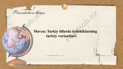 turkiy tillarda kelishiklarning tarixiy variantlari — PPTX