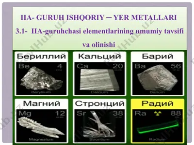 iia-guruh ish-qoriy-yer metallari — PPTX
