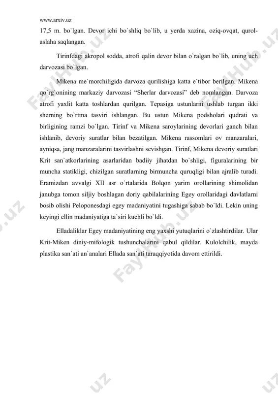 antik san`at. egey yoki krit-miken san`ati - Page 4