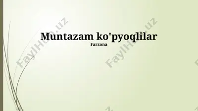 muntazam ko‘pburchaklar — PPTX