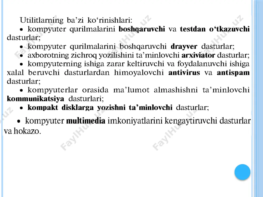 dastur foydalanuvchisi interfeysi - Page 5