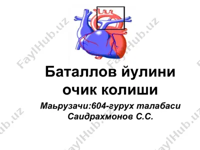 баталлов йулини очик колиши — PPT