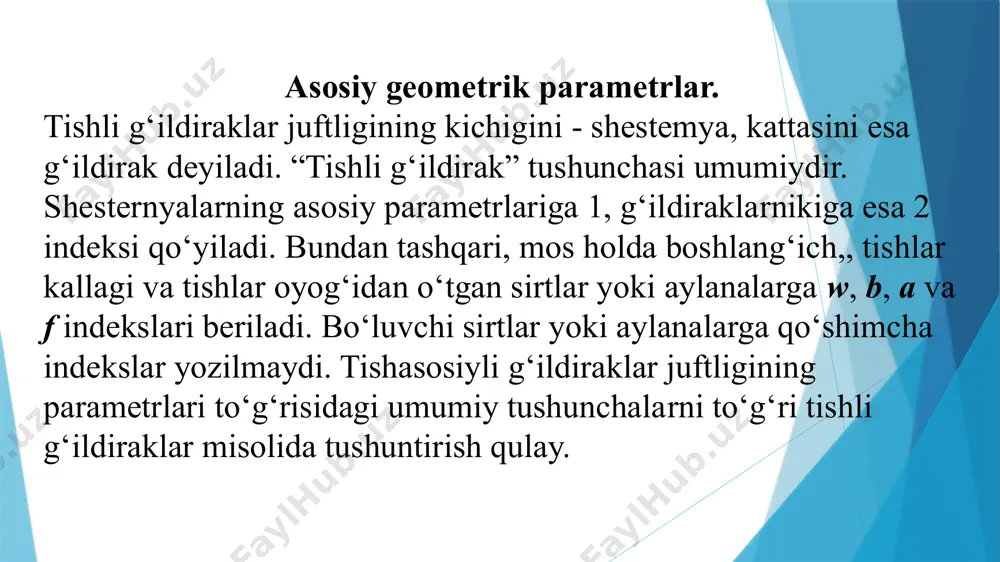 tishliuzatmalarning geometriyasi va kinematikasi - Page 4