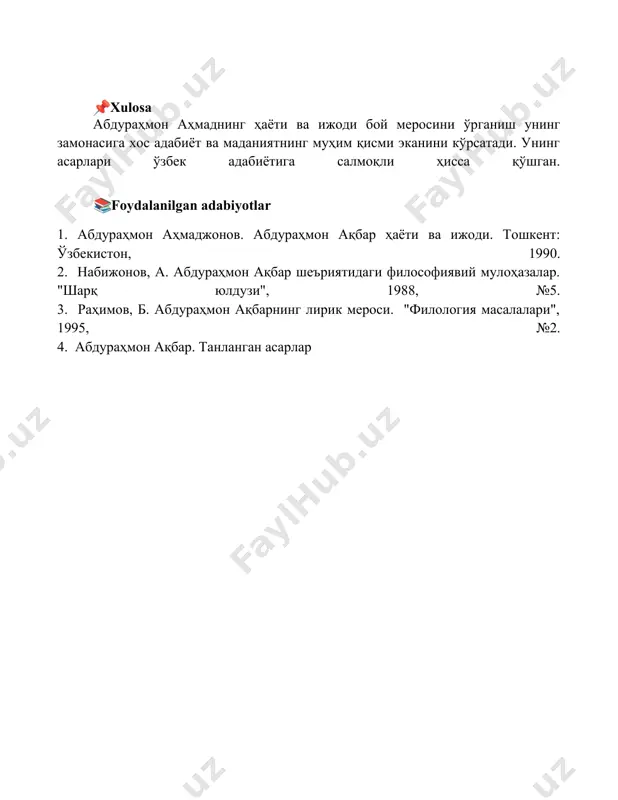 abdurahmon akbar hayoti va ijodi - Page 5