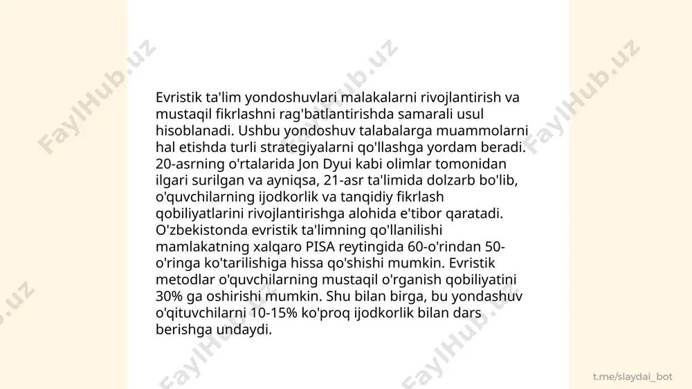 matematik o‘qitish metodlari (muammoli, evristik, dasturlashgan, blokli, modulli) - Page 4