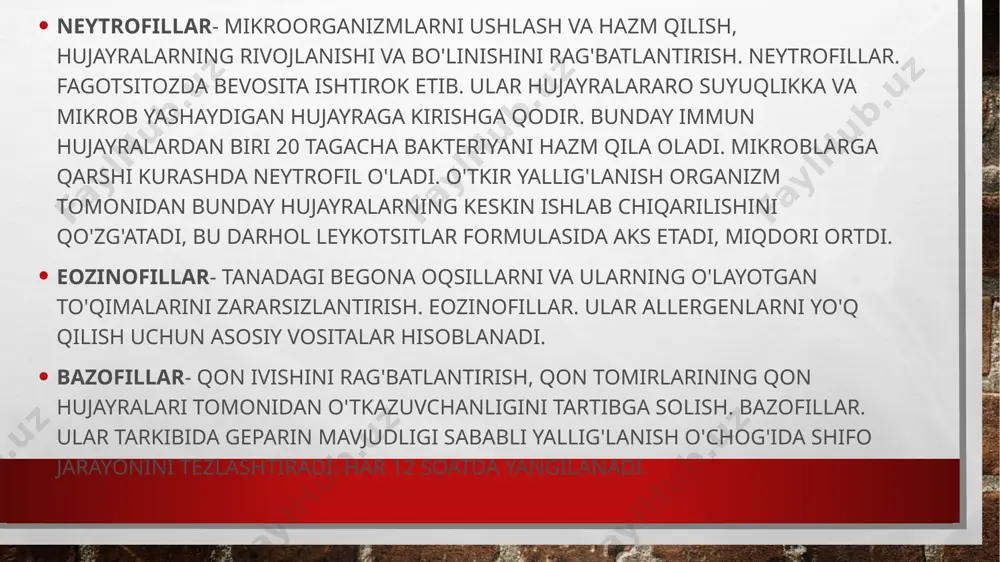 leykotsitlar va ularning turlari - Page 5