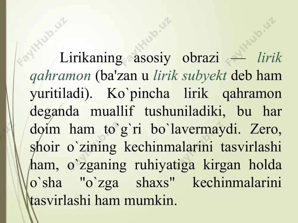 lirika, lirik va liro-epik janrlar - Page 4