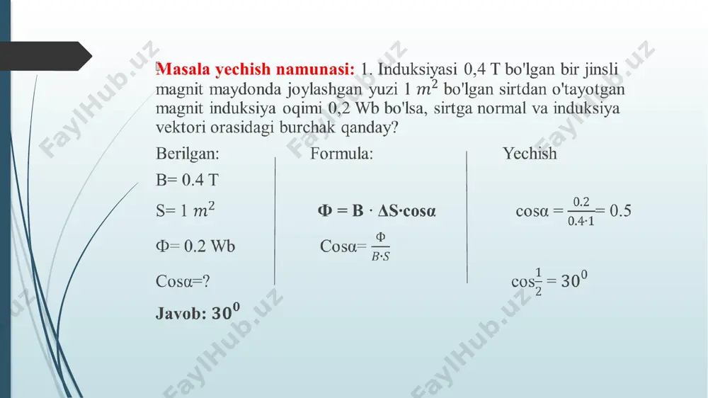fizika fanining masalalar yechish mavzusi - Page 4