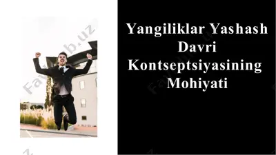 yangiliklar yashash davri kontseptsiyasi — PPTX