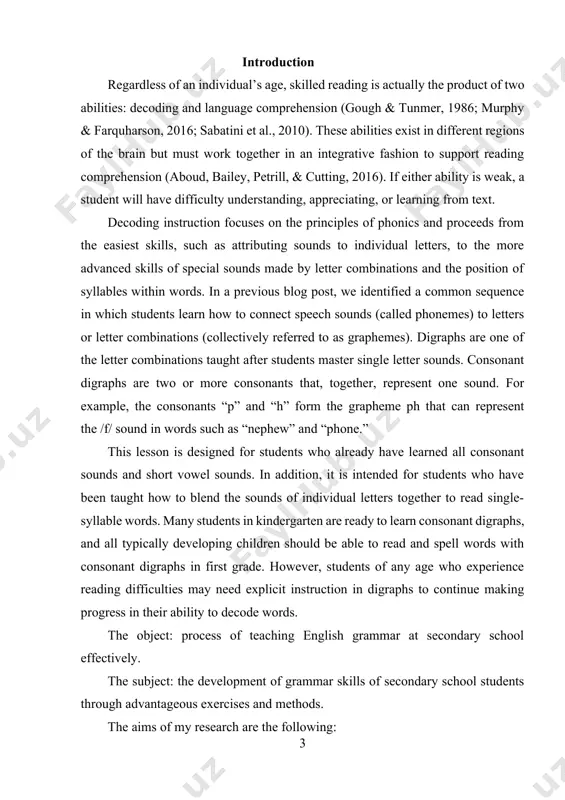 o the first picture and partially spelled word at the end of the top row as you think aloud[footnoteref:1]. [1: article : research in written composition (2010), pp. 37-38] teacher script: this is a picture of a man’s face. there is an arrow pointing to his chin. the word i need to spell is “chin.” i’m going to think about the word “chin” and what sounds i recognize in the word: /ch/ /ĭ/ /n/. i can hear the ch digraph, or /ch/ at the beginning of the word “chin.” the ch digraph has the sound that stops right after you say it: /ch/. now i’m going to look at the word underneath the picture. i see a blank line and then the letters “i" and “n.” i know the letters “i" and “n” make the sounds /ĭ/ /n/. i also know that the blank line before those letters means that …