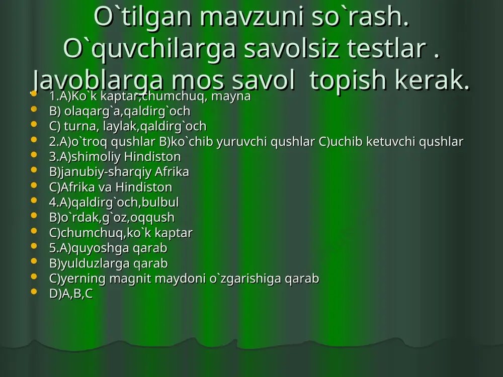 qushlarning xilma-xilligi. voha va cho`l qushlari - Page 4