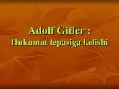 adolf gitler — PPT