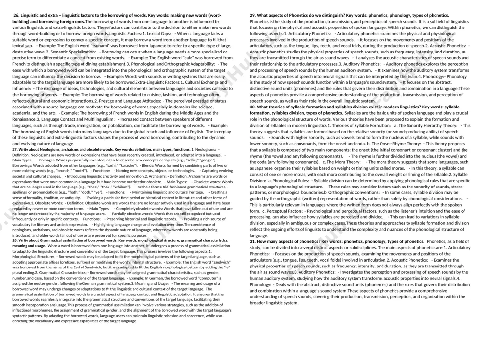 e structure and understand complex phenomena.4. fostering aesthetic appreciation: metaphors can contribute to the poetic, creative, and artistic dimensions of language.5. facilitating cognitive processing: metaphors can help readers or listeners comprehend new or complex information by relating it to more familiar concepts.metaphors are a fundamental and pervasive aspect of language, serving a wide range of stylistic, rhetorical, and cognitive functions in various forms of discourse. 6. write about lexico -syntactical stylistic devices: simile, periphrasis. key words: definition, main types, functions. simile:definition: simile is a figure of speech that makes an explicit comparison between two different things using the words "like" or "as."main types:1. adjective simile: "she is as busy as a bee."2. adverbial simile: "he ran like the wind."3. nominal simile: "my heart is like an open book."functions:- enhancing descriptive vividness and sensory imagery- clarifying abstract ideas through concrete analogies- creating striking comparisons that evoke emotional responses- adding emphasis, humor, …