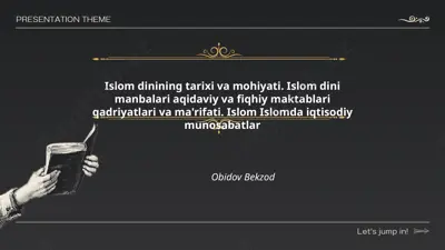 islom dinining tarixi va mohiyati — PPTX