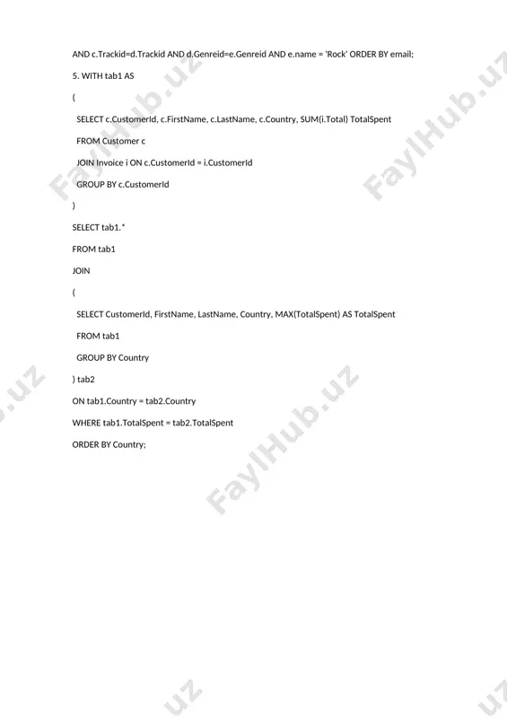 sql tekshiruvi laboratoriyasi - Page 2