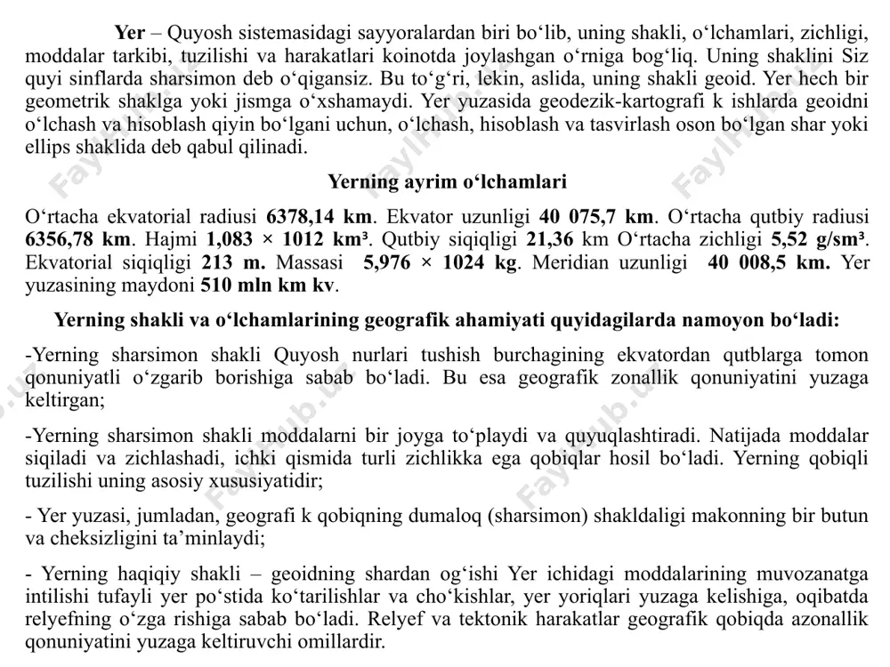 oy va yer umumiy og’irlik markazi atrofida aylanishi - Page 5