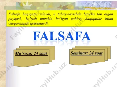 falsafa — PPT