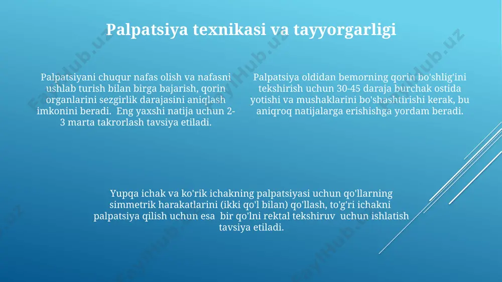 ovqat hazm tizimi va palpatsiya - Page 4