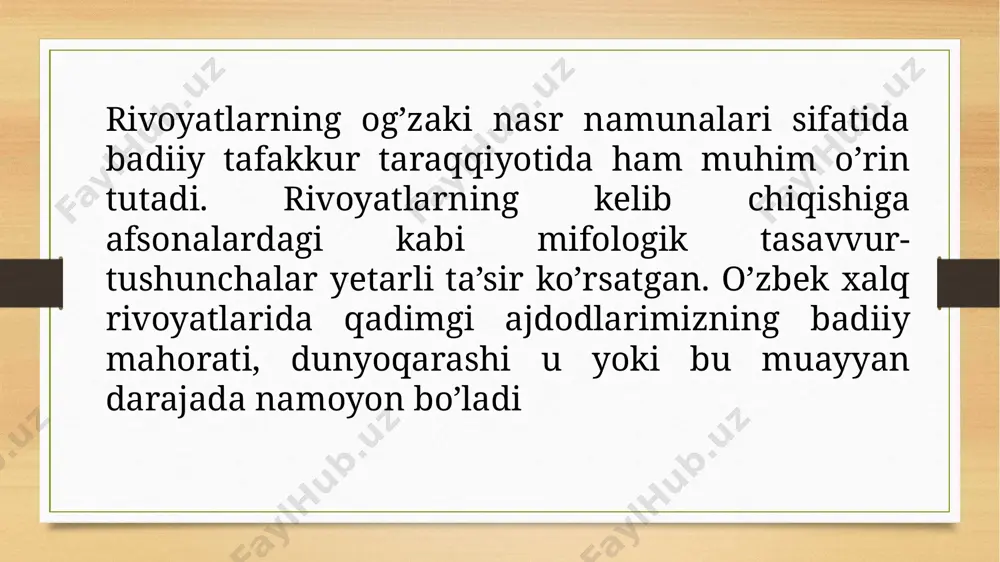 i malik ekan. u xon uxlaganda yonida, yurganda otning jilovida bo’larkan. xon yangi tikilgan chodirda dam olib o’tirib, uyquga ketibdi. malik bo’lsa yonida chivin qo’rib o’tiribdi. bir payt malik xonning chivinini qo’rib o’tirsa, bir chivin uning burnidan chiqibdi-da, asal to’la kosa ketidan aylanib-aylanib bir teshikka kirib ketibdi. malikvoy qiziqsinab, “yana nima bo’lakin?” deb diqqat bilan qarab turaveribdi. bir pastdan keyin boyagi chivin yana xonning burnidan chiqib, asal to’la kosa qirg’og’ida yurib-yurib, haligi teshikning og’ziga borib, unga kirib ketibdi. malikvoy bu voqeani ko’rib yana hayron bo’libdi. birozdan so’ng chivin haligi qilig’ini yana takrorlabdi, ya’ni amirning burnidan chiqib, asal to’la kosaning qirg’og’idan yurib-yurib, teshikka kirib chiqibdi-da, yana o’sha asal to’la kosa ustidan yurib xonning burniga kirib ketibdi. malikvoy “bu nima sir bo’ldi?” – deb beshbattar hayron bo’libdi. bu rivoyat cho’li malik geografik nomini sharhlash maqsadida yaratilgan rivoyatdir. demak, toponimik rivoyatlar ishonchli voqealar asosida qurulgan bo’lib, joy nomining paydo bo’lish tarixidan xabar berish …