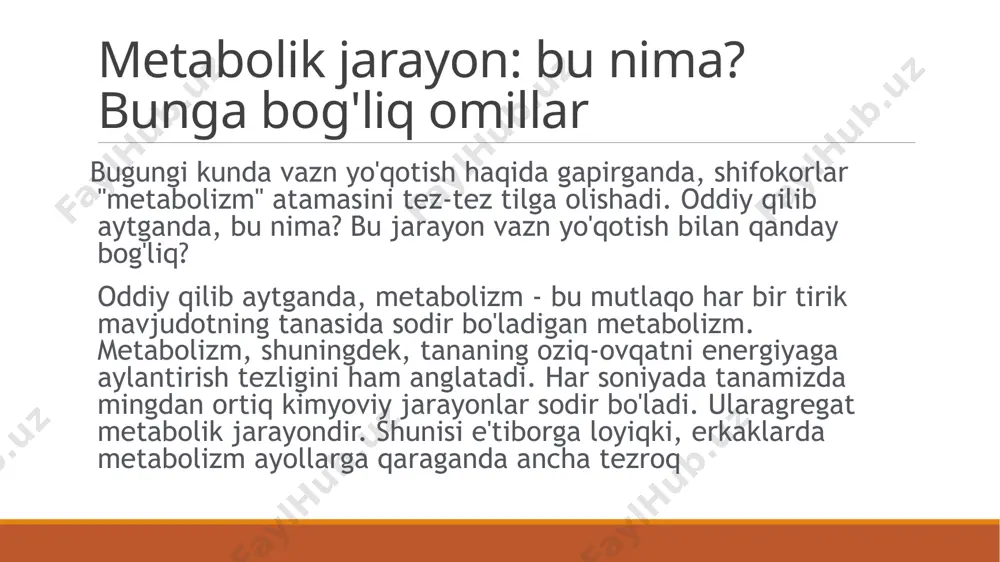 bilan glyukoza qon oqimiga kiradi. uglevodlar energiyaning asosiy manbai hisoblanadi. ularning etishmasligi bilan insonning ishlashi sezilarli darajada kamayadi va farovonlik yomonlashadi. bu asab tizimining normal ishlashi uchun muhim tarkibiy qism bo'lgan uglevodlardir. agar biror kishi zaiflik, bosh og'rig'i, haroratning pasayishi va konvulsiyalar kabi belgilarni sezgan bo'lsa, unda u birinchi navbatda kundalik ratsioniga e'tibor berishi kerak. uglevodlarning etishmasligi sog'liqning yomonlashishiga sabab bo'ladi. metabolik sindrom metabolik sindrom - ortiqcha vaznli odamlarda kuzatiladigan kasalliklar majmuasi. metabolizmning yomonligi va semirish natijasida odamda insulin qarshiligi paydo bo'lishi mumkin. bunday kasallik irsiy yoki sotib olingan bo'lishi mumkin. shuni ta'kidlash kerakki, metabolik sindrom bilan birga tananing to'qimalari va tizimlarida boshqa o'zgarishlar ham sodir bo'ladi. metabolik sindromda bemor ichki semirishni ham boshdan kechirishi mumkin. bu yurak-qon tomir kasalliklari, diabet va aterosklerozning rivojlanishiga olib kelishi mumkin. asosiy sababsindromi metabolik kasallikdir. unga eng ko'p moyil bo'lganlar tez ovqat iste'mol qiladigan yoki yo'lda ovqatlanadigan odamlardir. ko'pincha metabolik sindrom sedentary turmush tarzini …