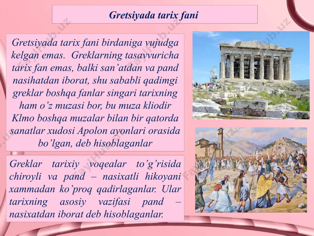 uriylardan shohruxning о’g’li ibrohim sultonning tashabbusi bilan yozgan. xviii – xix asr о’rtalarida tarix falsafasi j.j.russoning ijtimoiy – siyosiy qarashlari. j.j. russo 1712 yil jenevada soatsozlar oilasida dunyoga keladi. u dastlabki ta’limni о’zi tug’ilib о’sgan joyidan oladi. u 1741 yili parijga kelib, u yerda golbax didro va boshqalar bilan juda yaxshi munosabatda bо’ladi. russo didro tashkil etgan “ensiklopediya”da uning taklifiga binoan ishtirok etadi. russoning jamoatchilikka keng tanilishida uning “fan va sanat haqidagi mulohazalar” (1750) asri muhim ahamiyat kasb etganligi ma’lum. russoning “insonlar о’rtasidagi tengsizlikning kelib chiqishi va asoslari tо’g’risida mulohazalar” asri uning obrо’siga yana obrо’ qо’shadi. u “fanlarning ma’naviyatga ta’siri” asarida о’zi yashab turgan sivilizatsiyani tengsizlik sivilizatsiyasi deb tanqid qiladi. xix asr oxiri - xx asr tarix falsafasi o. shpengler haqida malumot osvald shpengler 1880 yilning 29 mayida gori yaqinidagi mо’jazgina blankerburg shahrida tug’iladi. 1887 yilda shpingler oilasi zost shahriga kо’chib о’tishadi. shpengler bu yerda gimnaziyaga о’qishga kiradi. u yillar …