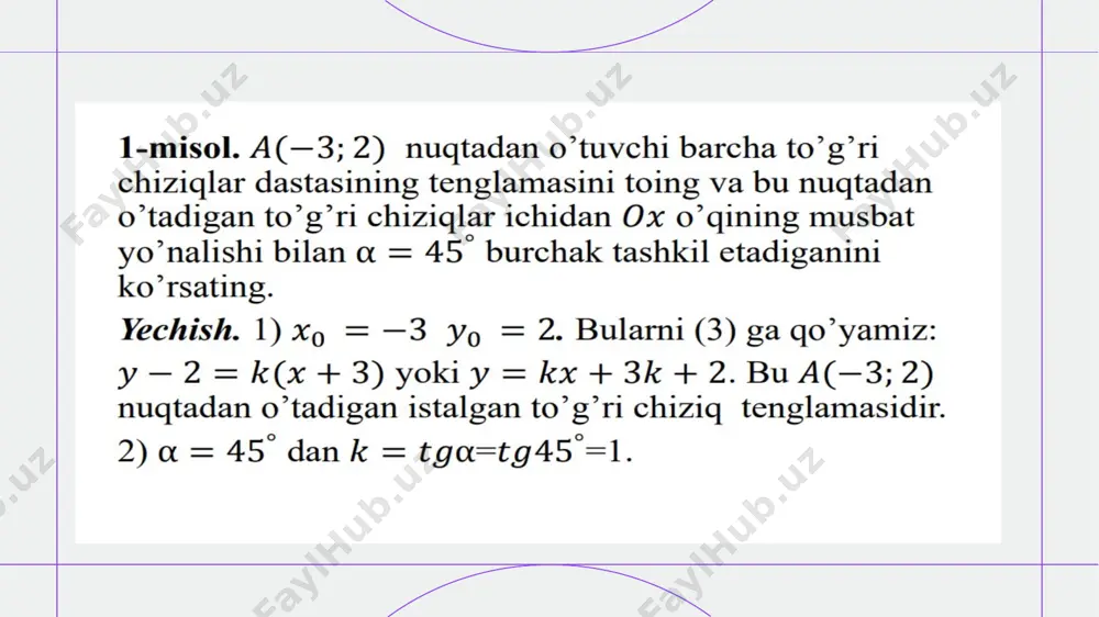 to'g'ri chiziqlar dastasi - Page 5