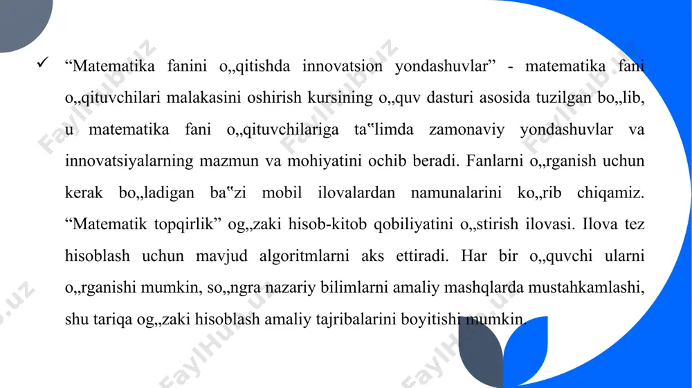boshlang‘ich sinf matematika ta’limida innovatsion o‘qitish usullarining ahamiyati - Page 4