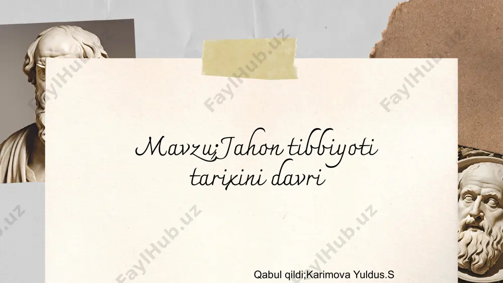 ini kashf etdilar, bu esa tibbiyotning asosiy tushunchalarini kengaytirdi. yevropada esa o'rta asrlar davomida tibbiyot asosan diniy qarashlar asosida rivojlandi. tibbiyotning ko'plab jihatlari, xususan, kasalliklarning sabablari, ko'pincha diniy tushunchalar bilan bog'liq edi. diniy rahbarlar, tibbiyotga nisbatan skeptik munosabatda bo'lishgan va ko'plab ilmiy tadqiqotlar to'xtatilgan. o'rta asrlar tibbiyoti ko'plab muammolar bilan to'qnashdi, masalan, kasalliklarning tarqalishi va sanitariya sharoitlarining yomonligi. biroq, islom olamidagi olimlar muammolarni hal qilishga intilishdi va tibbiy bilimlarni saqlab qolishdi. ularning ishlarini davom ettirish, keyinchalik yevropaning yangilanishiga olib keldi. zamonaviy tibbiyotning boshlanishi zamonaviy tibbiyot 19-asrda ilmiy inqilob natijasida shakllandi. bu davrda an'anaviy tibbiyotdan zamonaviy usullarga o'tish boshlandi. ilmiy tadqiqotlar va eksperimentlar tibbiyotga yangi nazariyalar kiritdi. 19-asrda tibbiyotda ko'plab muhim rivojlanishlar bo'lib o'tdi. antiseptiklar, anaesteziya va mikroskopik tadqiqotlar tibbiyot amaliyotini tubdan o'zgartirdi. bu davrda ilk marta kasalliklarni aniqlash va oldini olishda yangi yondashuvlar paydo bo'ldi. zamonaviy tibbiyotning asosiy yutuqlari ichida vaksinatsiya, antibiotiklar va genetik muhandislik kabilar mavjud. bu yutuqlar nafaqat …