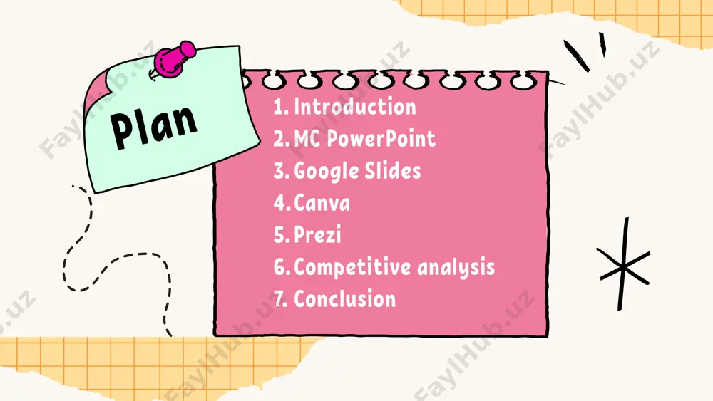 ion with google drive and other google tools. competitor 2 take canva is an accessible and user-friendly tool that simplifies design, making it perfect for non-designers looking to create visually attractive presentations with minimal effort. action! canva 1 2 3 my brand borcelle company larana company pros of easy-to-use, great for beginners. huge selection of templates and design assets. free tier available with substantial functionality. canva cons of canva larana company borcelle company my brand 1 2 limited functionality for complex animations or multimedia-heavy presentations. free version has limited access to some design elements. key features great simple drag-and-drop interface cool simple awesome rich library of templates, icons, and images. basic animation and multimedia embedding. cloud-based sharing and collaboration. larana company competitor 3 take prezi stands out with its non-linear, zoomable canvas, offering a highly interactive and visually dynamic presentation style, making it ideal for storytelling and creative projects. action! …