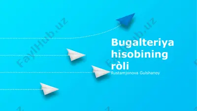 buxgalteriya hisobi dasturlari — PPTX