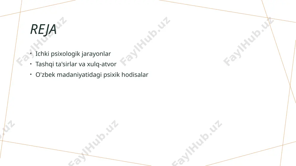 tashqi ta'sirlarning inson xulq-atvoriga ta'siri: nazariy va amaliy jihatlar. tashqi ta'sirlar tashqi ta'sirlar inson xulq-atvorini shakllantirishda muhim rol o'ynaydi. ular ijtimoiy, madaniy va iqtisodiy omillar orqali yuzaga keladi. ijtimoiy ta'sir ijtimoiy ta'sirlar, masalan, guruhlar va ijtimoiy me'yorlar, shaxsning xulq-atvorini o'zgartirishi mumkin. ular ko'pincha shaxsiy qarorlarni shakllantiradi. madaniy omillar madaniyat, an'analar va urf-odatlar inson fikrlash tarzini va xulq-atvorini ta'sir qiladi. o'zbek madaniyatidagi qadriyatlar buni aniq ko'rsatadi. iqtisodiy ta'sir iqtisodiy sharoitlar insonlar xulq-atvoriga bevosita ta'sir qiladi. moliya, ish joyi va ijtimoiy xarajatlar xulq-atvorni belgilovchi omillar sifatida faoliyat yuritadi. ijtimoiy muhit va shaxsning psixologik xulq-atvori: o'zbek madaniyatidagi misollar. ijtimoiy muhit, shaxsning psixologik xulq-atvoriga ta'sir ko'rsatadi. o'zbek madaniyatida, oilaviy qadriyatlar va jamoaviylik hissi, insonlarning xulq-atvorida muhim rol o'ynaydi. masalan, katta hurmat va e'tibor, shaxsiy munosabatlarni mustahkamlashga yordam beradi. shuningdek, ko'plab an'anaviy marosimlar, ijtimoiy hissiyotlarni rivojlantirishda muhimdir. photo by nishal pavithran on unsplash tashqi psixologik ta'sirlar va kognitiv jarayonlar: o'zaro bog'liqlik va natijalar. tashqi ta'sirlar …