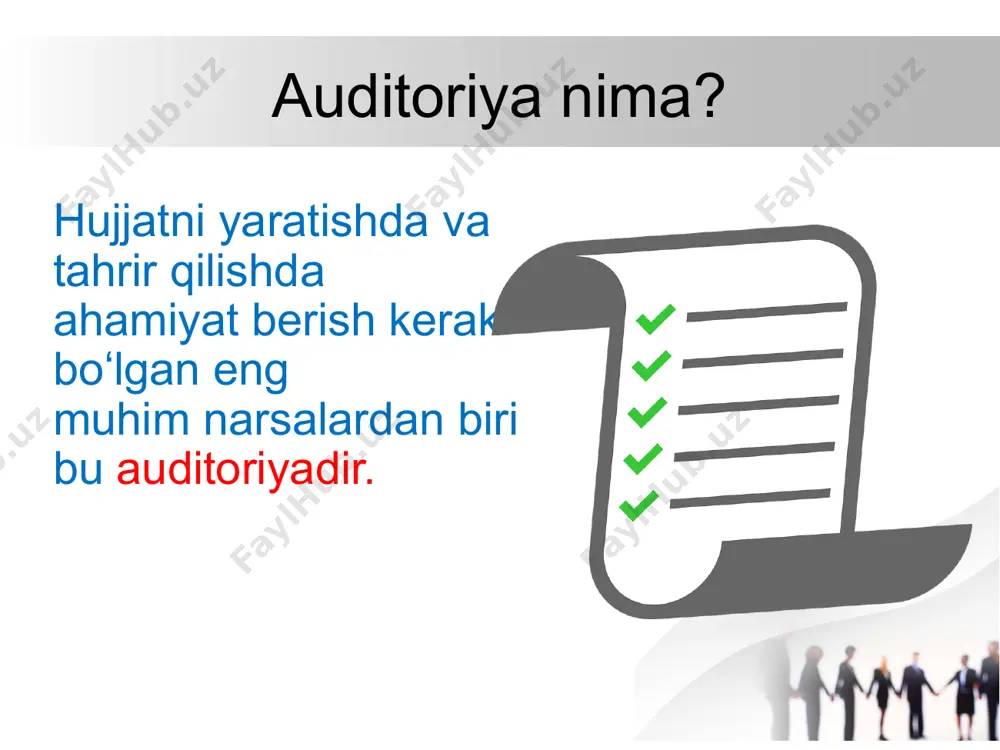 hujjatlarni auditoriya uchun moslash - Page 3