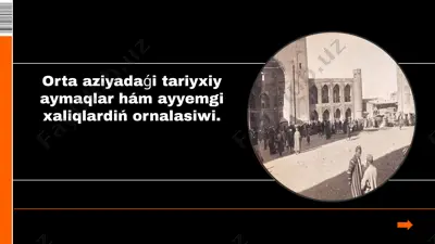 orta aziya tariyxiy aymaqlari — PPTX