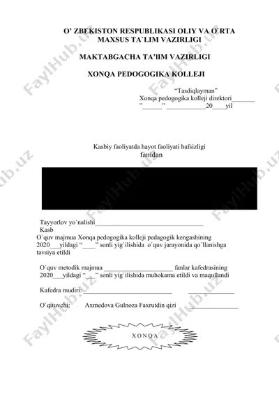 o`quv metodik majmua — DOC