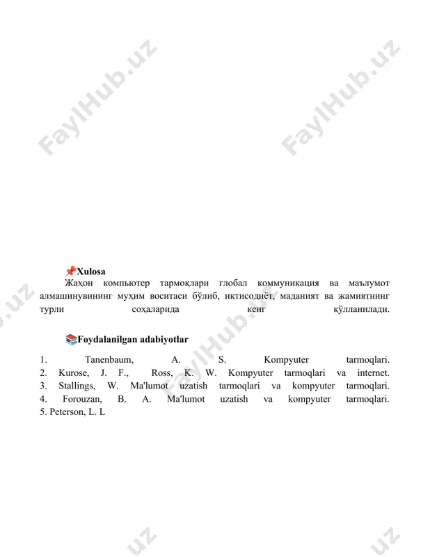 global kompyuter tarmoqlari - Page 5