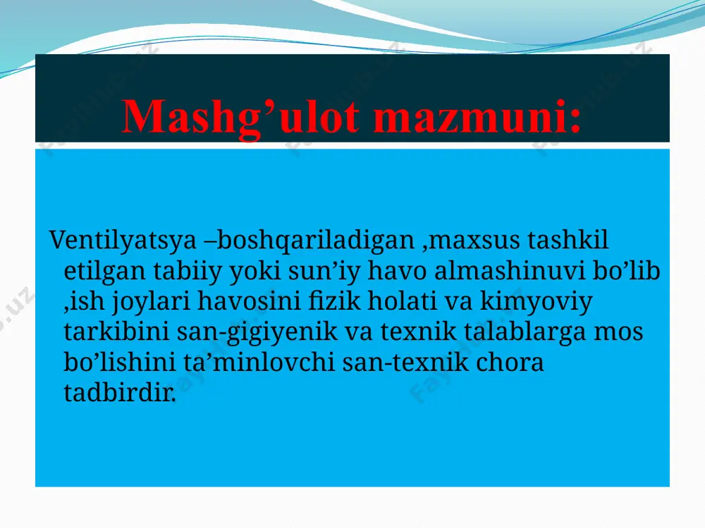 ventilyatsiya gigiyenik baholash - Page 5
