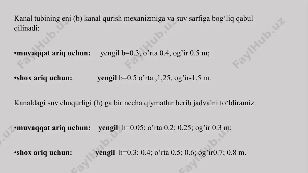 xo’jalik ichki sug’orish tarmoqlarining gidravlik hisobi - Page 5