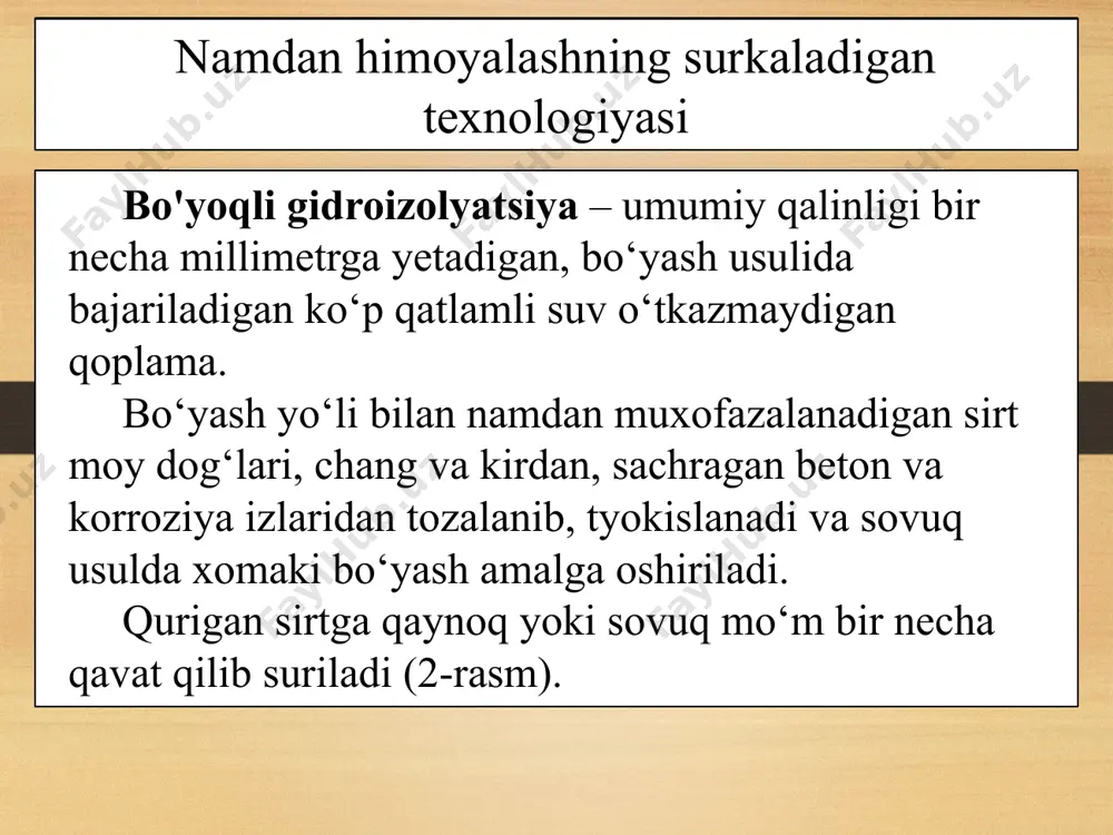 namdan himoyalashning surkaladigan texnologiyasi yutuqlari - Page 5