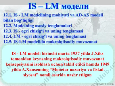 is - lm modeli — PPTX