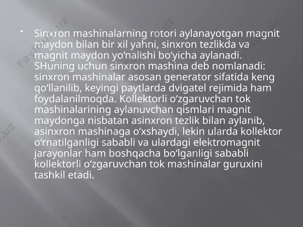 o‘zgaruvchan tok mashinalari - Page 4
