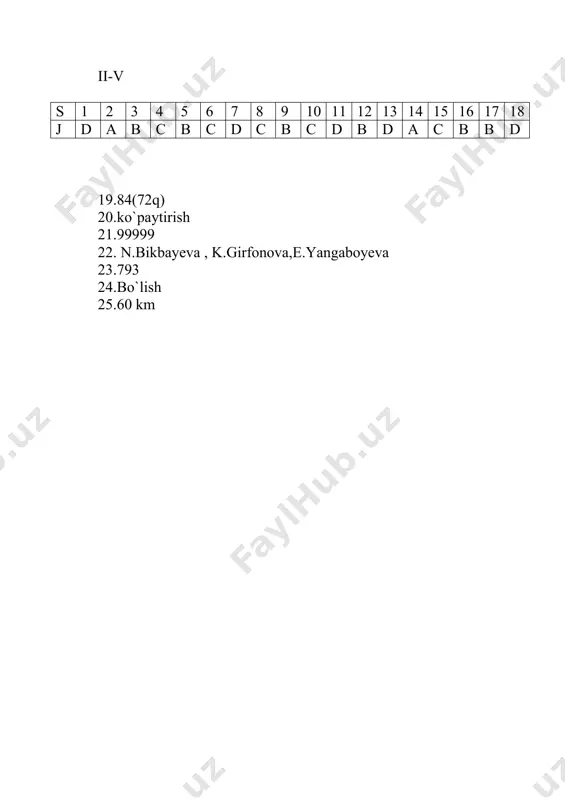 matematika fanidan 4-sinflar uchun test savollari - Page 4