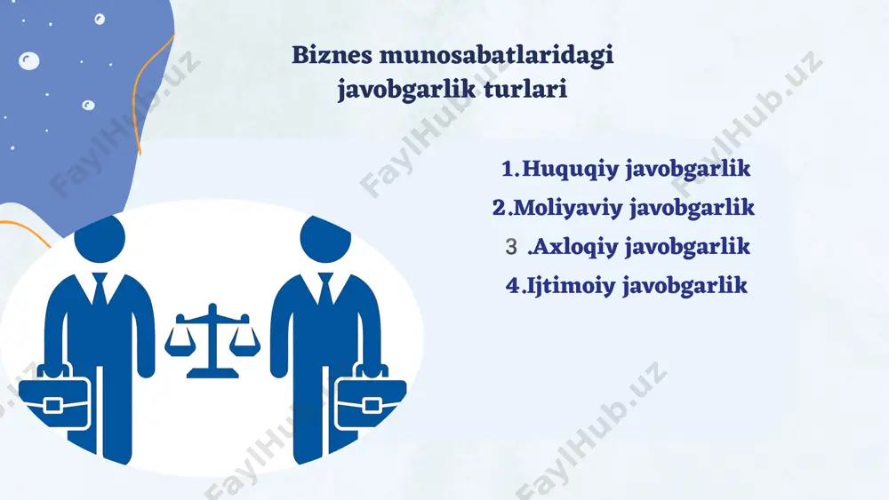 biznes munosabatlarida javobgarlik - Page 5