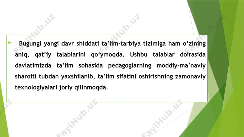 lik madaniyati o‘zining boy uslubiymanbalariga ega. mustaqil o‘zbekiston umumta’lim maktablarida tarbiyadagi islohot xalqimiz orasida bolaga tarbiyaviy ta’sir o‘tkazish tarzlarini o‘rganib, pedagogik asoslab milliy tarbiya uslubiyatini boyitishni taqozo etadi. . ma’lumki, so‘zlar, iboralar ko‘pincha bir necha xil ma’noni anglatadi. u yoki bu so‘zning ilmiy pedagogik atamaga aylanishi esa, bir so‘zning muayyan bir ma’noni anglatishni talab qiladi. masalan, “kechirmoq” so‘zi to‘rt xil; “o‘ynamoq” so‘zi o‘n xil ma’noga ega. masalan, “kechirmoq” - tarbiyalanuvchiga tarbiyaviy ta’sir o‘tkazish maqsadida u yo‘l qo‘ygan xato, gunohni avf etmoq usuli; “o‘ynamoq” atamasi – bu bola bilan unda ijobiy sifatlarni rivojlantirish, salbiy sifatlarni kamaytirish maqsadiga yo‘naltirilgan, ma’lum qoida va usullar bilan ijro etiladigan o‘yinlar bilan o‘ynash usuli va h.k. ko‘rinib turibdiki, mazkur so‘zlar “tarbiya usuli” tushunchasining barcha talablariga javob beradi. zero, milliy tarbiya uslublari – bu o‘zbek xalqining o‘z farzandlarida ijobiy fazilatlarni rivojlantirish, salbiy xulq-atvorlarni bartaraf qilish maqsadida qo‘llagan va qo‘llayotgan yo‘l-yo‘riqlar, harakat tartiblari, tarzlari tizimidir. " quyida sharhlanayotgan …
