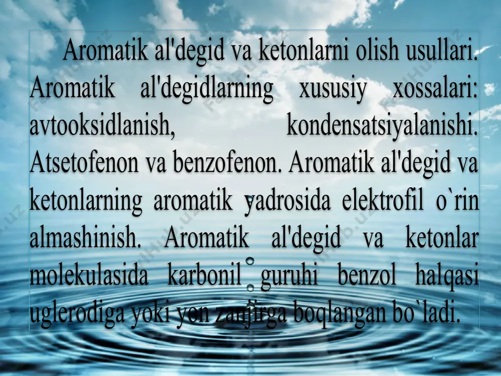aromatik aldegid va ketonlar - Page 3