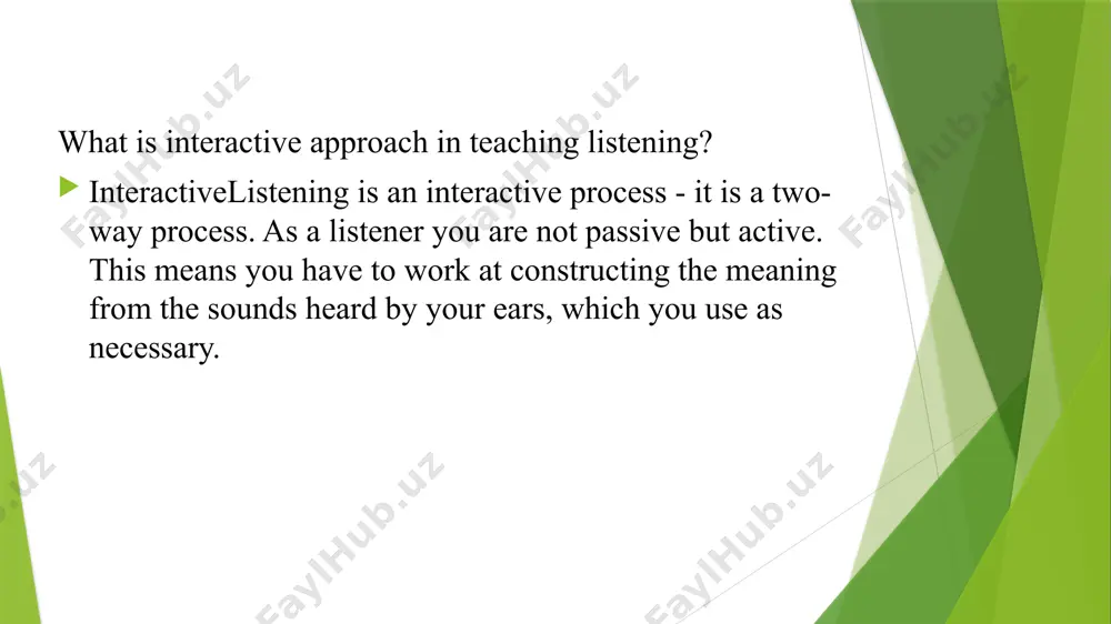 using interactive methods of teaching foreign languages to teach listening - Page 3