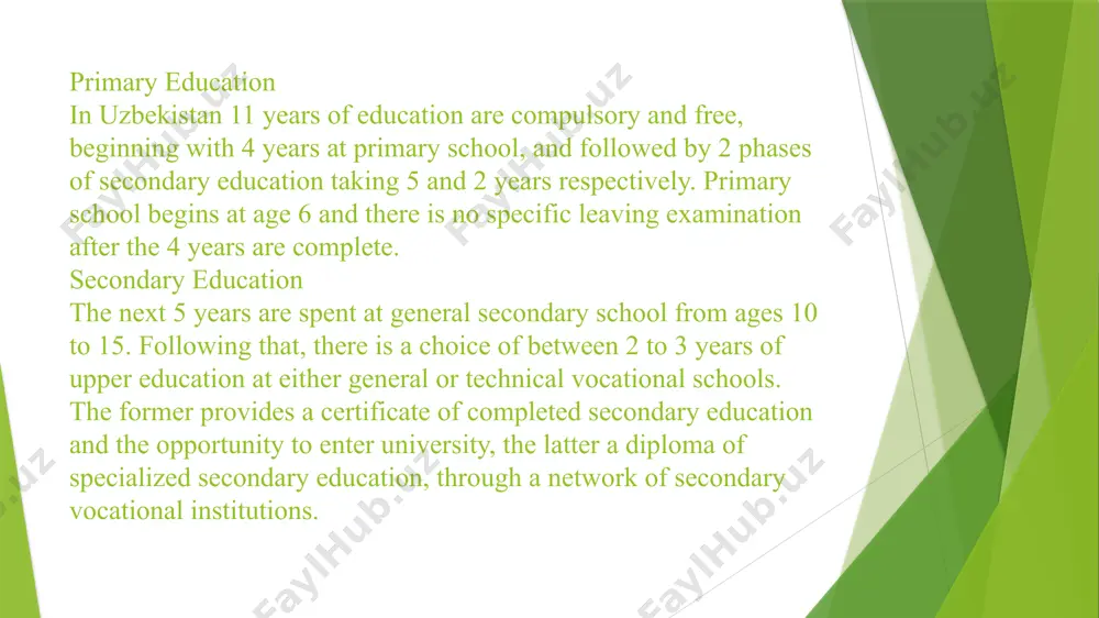 education system in uzbekistan - Page 3